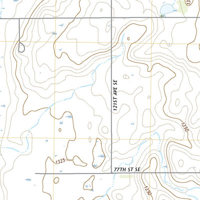 United States Geological Survey Elliott SW, ND (2020, 24000-Scale) digital map