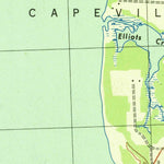 United States Geological Survey Elliotts Creek, VA (1943, 25000-Scale) digital map