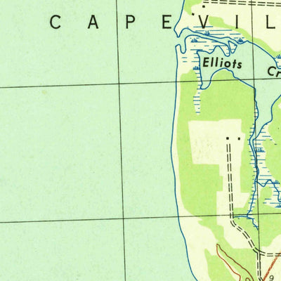 United States Geological Survey Elliotts Creek, VA (1943, 25000-Scale) digital map