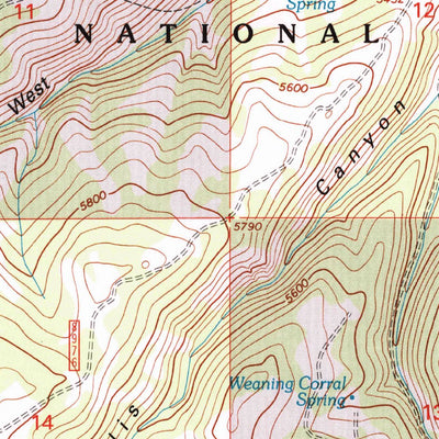 United States Geological Survey Ellis Canyon, MT (2001, 24000-Scale) digital map