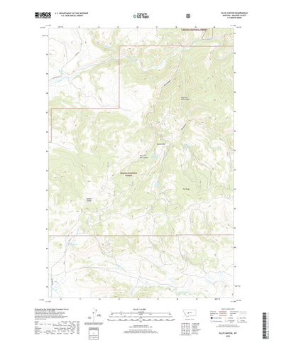 United States Geological Survey Ellis Canyon, MT (2020, 24000-Scale) digital map
