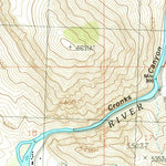 United States Geological Survey Ellis, ID (1989, 24000-Scale) digital map