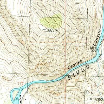 United States Geological Survey Ellis, ID (1989, 24000-Scale) digital map