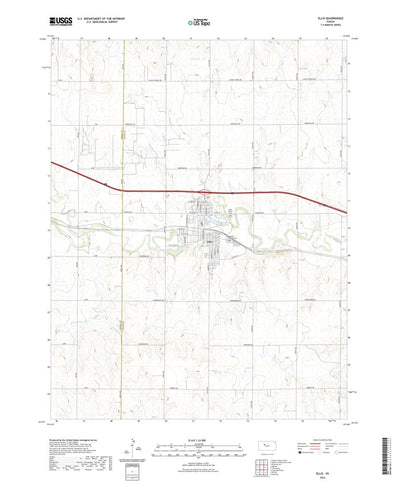 United States Geological Survey Ellis, KS (2022, 24000-Scale) digital map
