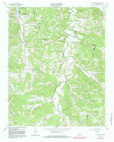 United States Geological Survey Ellis Mills, TN (1965, 24000-Scale) digital map