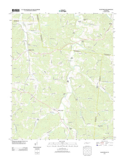 United States Geological Survey Ellis Mills, TN (2013, 24000-Scale) digital map