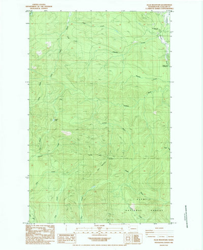 United States Geological Survey Ellis Mountain, WA (1984, 24000-Scale) digital map
