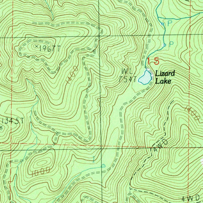 United States Geological Survey Ellis Mountain, WA (1984, 24000-Scale) digital map