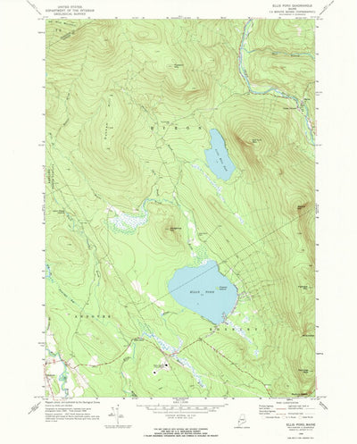 United States Geological Survey Ellis Pond, ME (1968, 24000-Scale) digital map