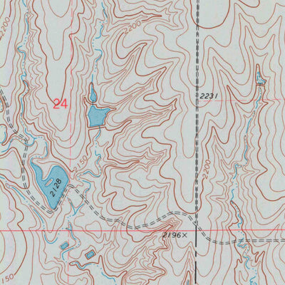 United States Geological Survey Ellis SE, KS (1974, 24000-Scale) digital map