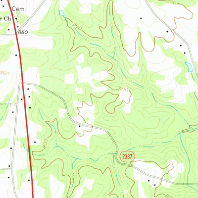 United States Geological Survey Ellisboro, NC (1971, 24000-Scale) digital map