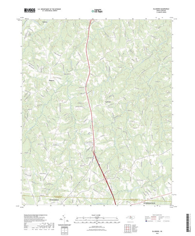 United States Geological Survey Ellisboro, NC (2022, 24000-Scale) digital map