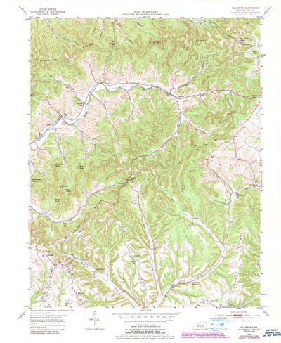 United States Geological Survey Ellisburg, KY (1952, 24000-Scale) digital map