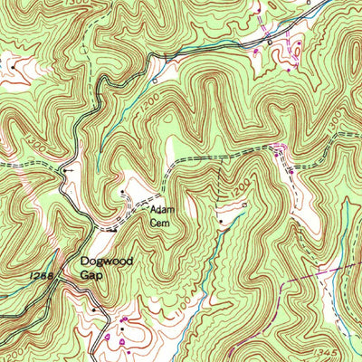 United States Geological Survey Ellisburg, KY (1952, 24000-Scale) digital map