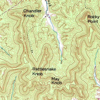United States Geological Survey Ellisburg, KY (1952, 24000-Scale) digital map