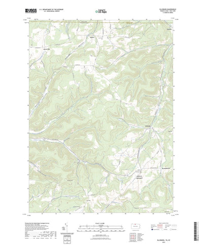 United States Geological Survey Ellisburg, PA (2023, 24000-Scale) digital map