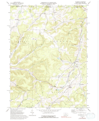 United States Geological Survey Ellisburg, PA-NY (1969, 24000-Scale) digital map
