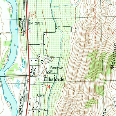 United States Geological Survey Ellisforde, WA (1982, 24000-Scale) digital map