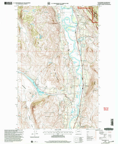 United States Geological Survey Ellisforde, WA (2001, 24000-Scale) digital map