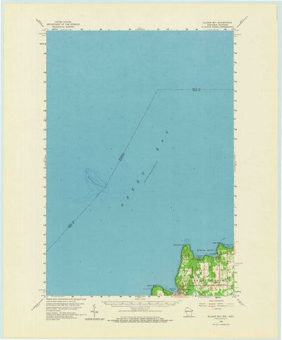 United States Geological Survey Ellison Bay, WI-MI (1960, 62500-Scale) digital map