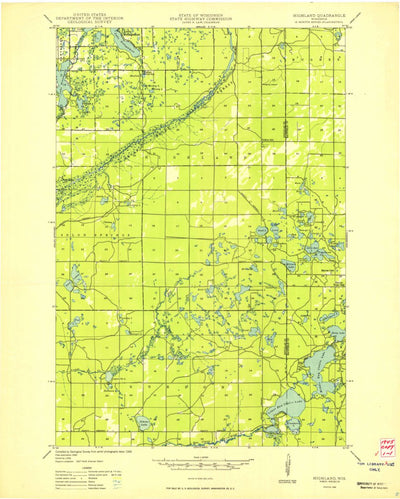 United States Geological Survey Ellison Lake, WI (1949, 48000-Scale) digital map