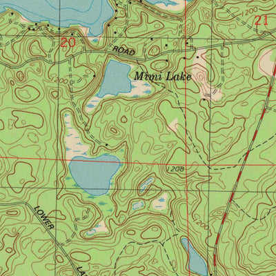 United States Geological Survey Ellison Lake, WI (1984, 24000-Scale) digital map