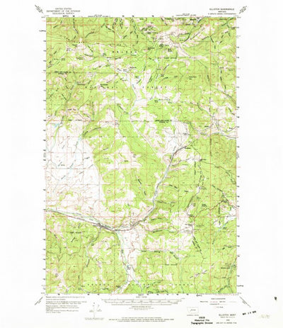 United States Geological Survey Elliston, MT (1959, 62500-Scale) digital map