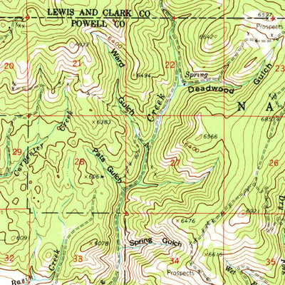 United States Geological Survey Elliston, MT (1959, 62500-Scale) digital map