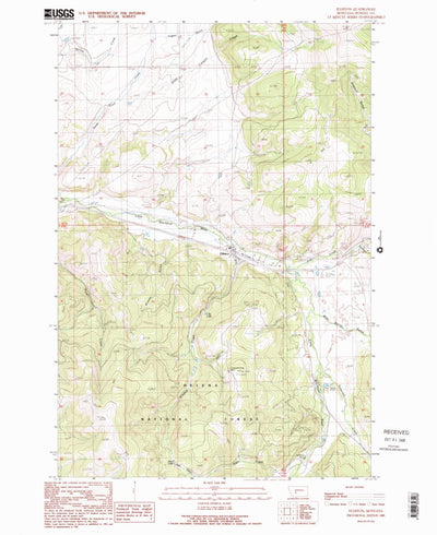 United States Geological Survey Elliston, MT (1989, 24000-Scale) digital map