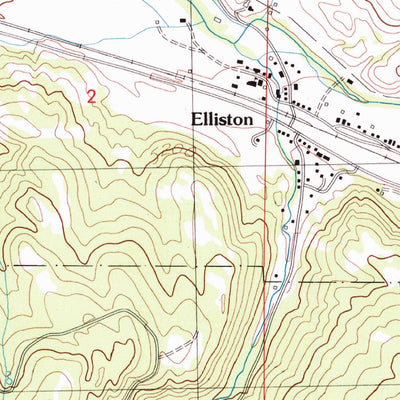 United States Geological Survey Elliston, MT (1989, 24000-Scale) digital map
