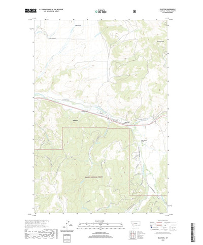United States Geological Survey Elliston, MT (2020, 24000-Scale) digital map