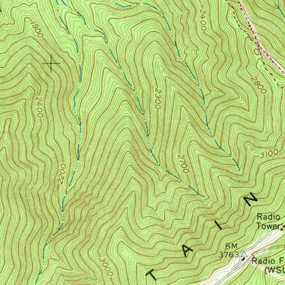 United States Geological Survey Elliston, VA (1963, 24000-Scale) digital map