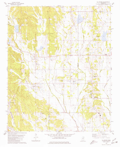 United States Geological Survey Ellistown, MS (1980, 24000-Scale) digital map