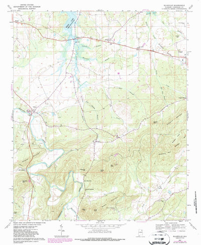 United States Geological Survey Ellisville, AL (1967, 24000-Scale) digital map
