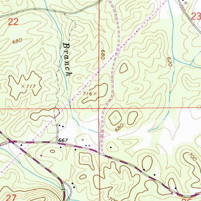 United States Geological Survey Ellisville, AL (1967, 24000-Scale) digital map