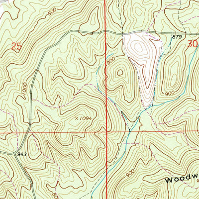 United States Geological Survey Ellisville, AL (1967, 24000-Scale) digital map