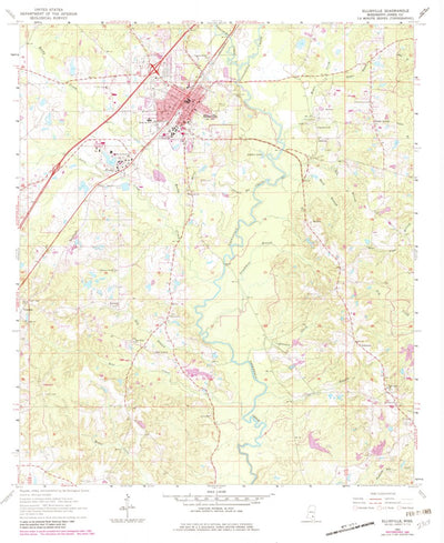 United States Geological Survey Ellisville, MS (1964, 24000-Scale) digital map