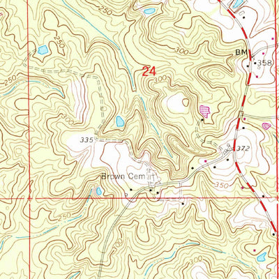 United States Geological Survey Ellisville, MS (1964, 24000-Scale) digital map