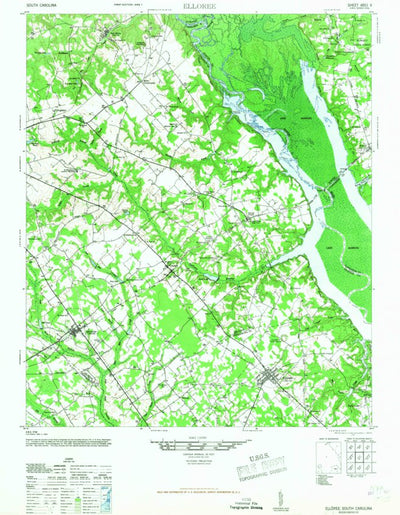 United States Geological Survey Elloree, SC (1946, 62500-Scale) digital map