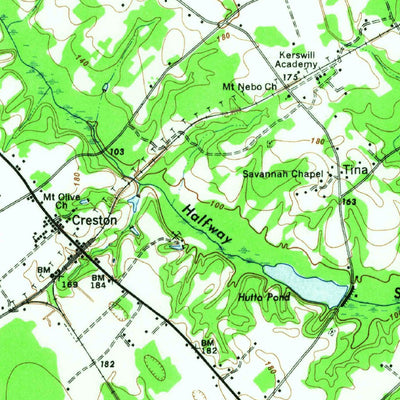 United States Geological Survey Elloree, SC (1946, 62500-Scale) digital map