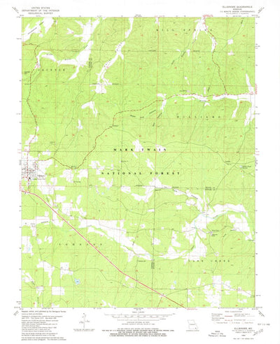 United States Geological Survey Ellsinore, MO (1980, 24000-Scale) digital map