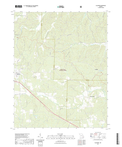 United States Geological Survey Ellsinore, MO (2021, 24000-Scale) digital map