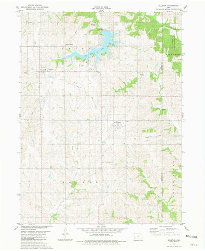 United States Geological Survey Ellston, IA (1981, 24000-Scale) digital map