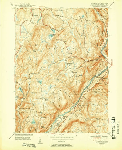 United States Geological Survey Ellsworth, CT (1950, 31680-Scale) digital map