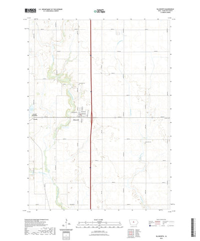 United States Geological Survey Ellsworth, IA (2022, 24000-Scale) digital map