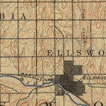 United States Geological Survey Ellsworth, KS (1894, 125000-Scale) digital map