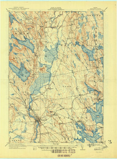 United States Geological Survey Ellsworth, ME (1911, 62500-Scale) digital map