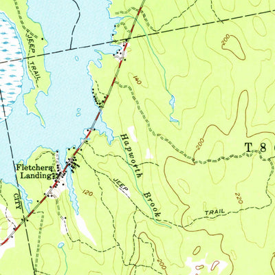 United States Geological Survey Ellsworth, ME (1957, 62500-Scale) digital map