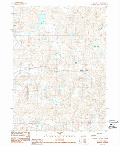 United States Geological Survey Ellsworth, NE (1989, 24000-Scale) digital map