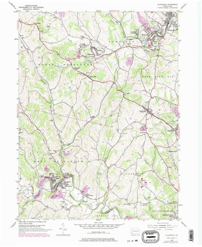 United States Geological Survey Ellsworth, PA (1954, 24000-Scale) digital map